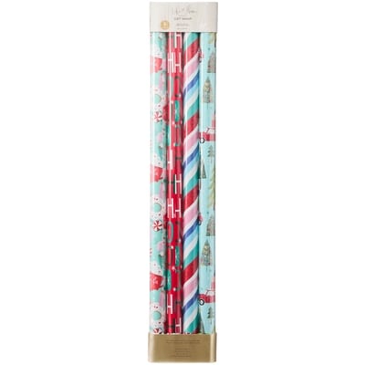 Life at Home Heavyweight Gift Wrap 4 Pack - Sweet Treats and Trees Mix 1 ea, $8.00/1ea