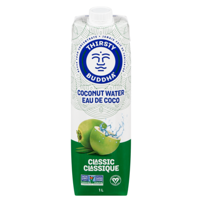 Thirsty Buddha Eau de coco classique 1 l, 0,55 $/100ml