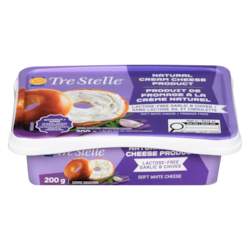 Tre Stelle Soft White Cheese Lactose-Free Garlic & Chives 16% M.F.
