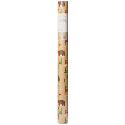 Life at Home Jumbo Heavyweight Kraft Gift Wrap - Wildlife 1 ea, $10.00/1ea
