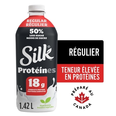 Silk Teneur élevée en protéines, saveur régulière 1420 ml, 0,53 $/100ml