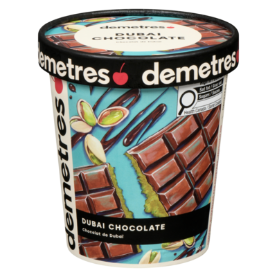 Demetres Ice Cream Dubai Chocolate 500 ml, $2.40/100ml