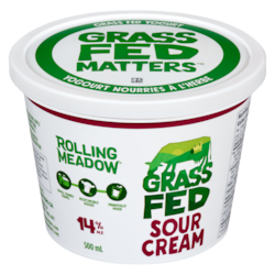 Rolling Meadow Sour Cream 14% M.F. 500 ml, $1.60/100ml