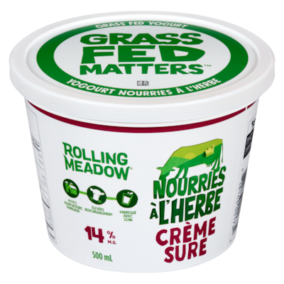 Rolling Meadow Crème sure 14 % m.g. 500 ml, 1,76 $/100ml