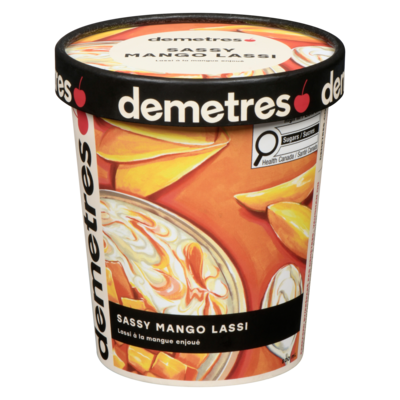 Demetres Ice Cream Sassy Mango Lassi 500 ml, $2.40/100ml