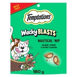 Temptations Wacky Blasts Cat Treats, Nautical 'Nip Flavour 180 g, $1.94/100g