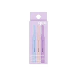 Quo Beauty Retractable Facial Razors 3 Count 1 ea, $2.59/1ea