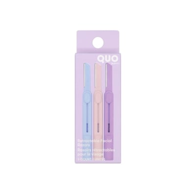 Quo Beauty Rasoirs rétractables pour le visage3 unités 1 ea, 2,59 $/1ch