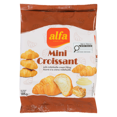 ALFA Mini Croissant With Millefeuille Cream Filling 185 g, $2.26/100g