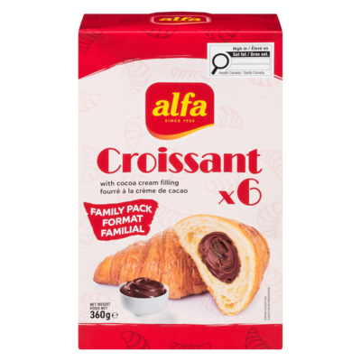 ALFA Croissant With Cocoa Cream Filling Family Pack 360 g, $1.53/100g