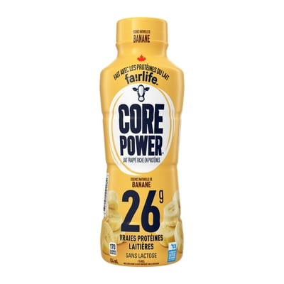 Core Power Banane Bouteille 414 ml, 1,33 $/100ml