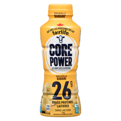 Core Power Banane Bouteille 414 ml, 1,27 $/100ml