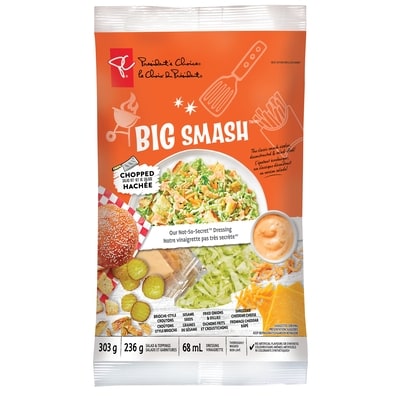 President's Choice Big Smash™ Chopped Salad Kit 303 g, $2.31/100g