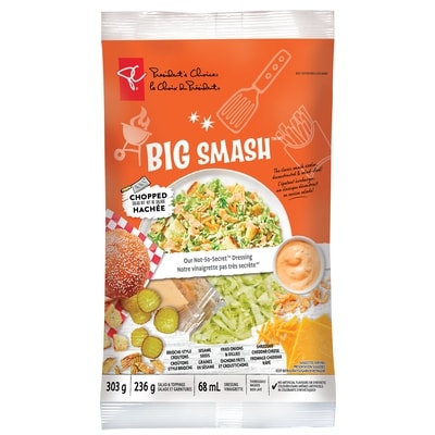 le Choix du Président Kit de salade hachée Big SmashMD 303 g, 2,31 $/100g