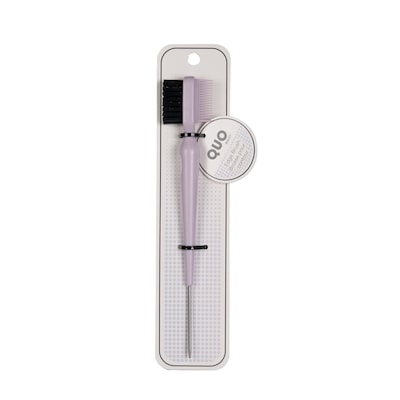 Quo Beauty QB Double Sided Edge Brush w/ Metalic Pic 1 ea, $10.99/1ea