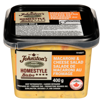 Johnston's Macaroni & Cheese Salad 400 g, $1.07/100g