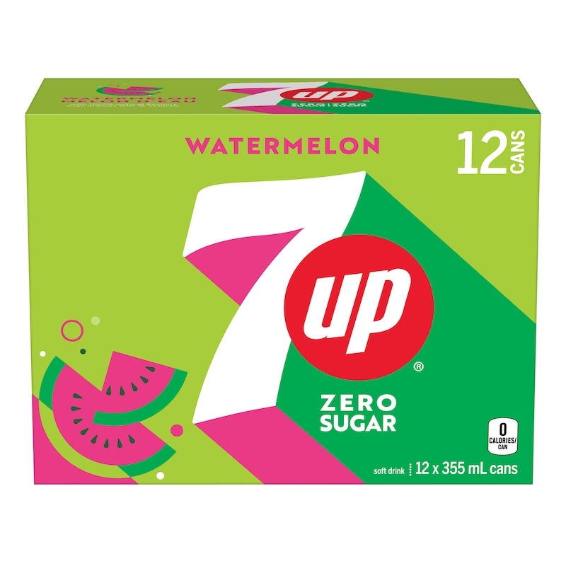 7Up Zero Sugar Watermelon Soft Drink - 12x355.0 ml | Provigo