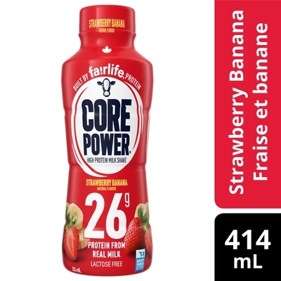 Core Power Boisson protéinée Fraise et banane 414 ml, 0,97 $/100ml