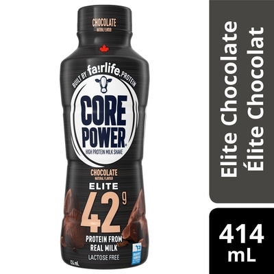 Core Power Protein Shake Elite Chocolate Protein Shake Bottle 414 ml, $1.33/100ml