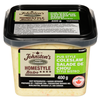 Johnston’s Salade de chou style bistro 400 g, 1,07 $/100g