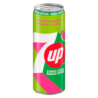 7Up Zero Sugar Soda, Watermelon 355 ml, $0.42/100ml