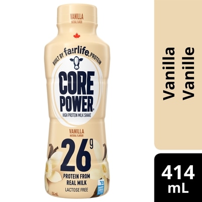 Core Power High Protein Milk Shake Lactose Free, Vanilla 414 ml, $1.28/100ml