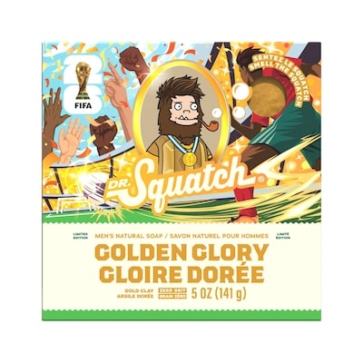 DR.Squatch Solide Savon Naturel pour Hommes, Golden Glory 141 g, 6,03 $/100g