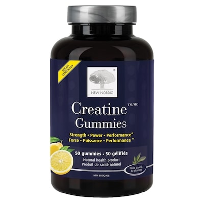 New Nordic Gummies au Creatine 50 ea, 0,50 $/1ch