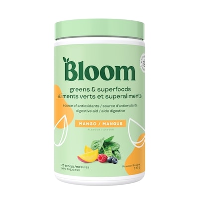 BLOOM Greens Mango 146.5 g, $27.98/100g