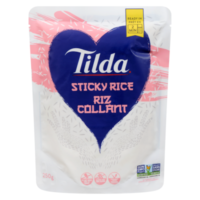 Tilda Sticky Rice 250 g, $1.80/100g