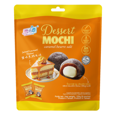 Yuki & Love Dessert Mochi, Salted Caramel 120 g, $2.49/100g