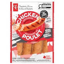 le Choix du Président Saucisse de poulet mozzarella et poivron rouge 375 g, 1,87 $/100g
