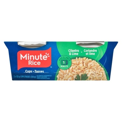 Minute Rice Cilantro & Lime Cups 250 g, $1.52/100g