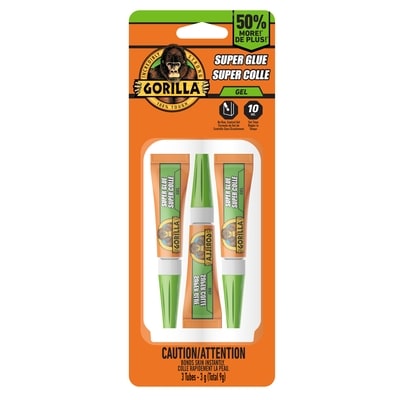 Gorilla Super Colle en gel, 3-3g 1 ea, 14,00 $/1ch