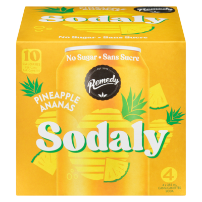 Remedy Soda ananas 4x355.0 ml, 0,67 $/100ml