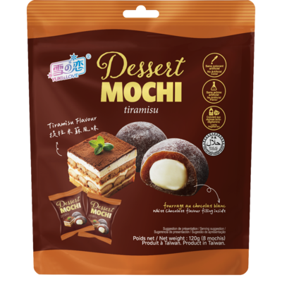 Yuki & Love Mochi dessert tiramisu 120 g, 2,49 $/100g