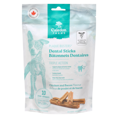 Caledon Farms Dog Treats Dental Sticks Chicken And Bacon Flavour 232 g, $4.31/100g