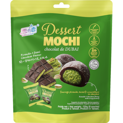 Yuki & Love Dessert Mochi, Dubai Chocolate 120 g, $2.07/100g