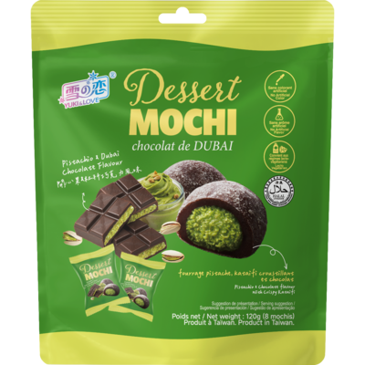 Yuki & Love Mochi dessert pistache et chocolat de Dubaï 120 g, 2,07 $/100g