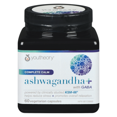 Youtheory Ashwagandha+ With Gaba 60 ea, $0.67/1ea