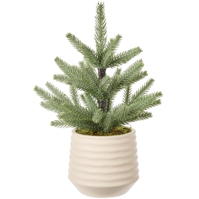 Life at Home Faux Sparkly Pine Tree with Pot 1 ea, $14.00/1ea