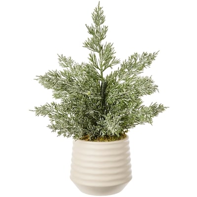 Life at Home Faux Snowy Pine Tree with Pot 1 ea, $14.00/1ea