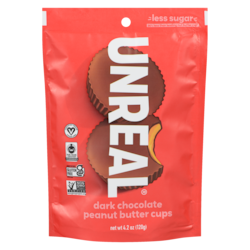 UNREAL Dark Chocolate Peanut Butter Cups 120 g, $9.99/100g
