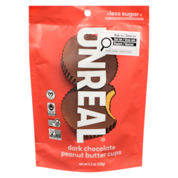 UNREAL Dark Chocolate Peanut Butter Cups 120 g, $9.99/100g