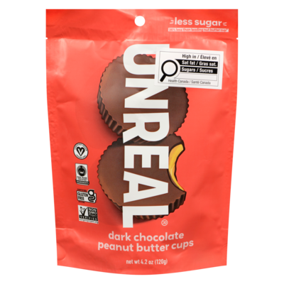 UNREAL Dark Chocolate Peanut Butter Cups 120 g, $9.16/100g