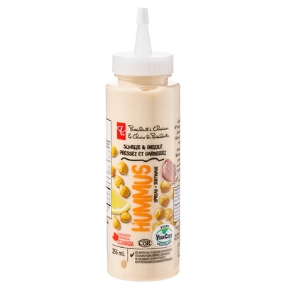 le Choix du Président Tartinade au hummus « Pressez et garnissez » 255 ml, 2,35 $/100ml