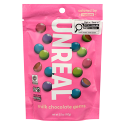 UNREAL Milk Chocolate Gems 142 g, $8.44/100g