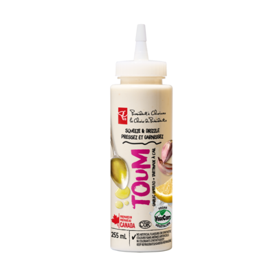 le Choix du Président Tartinade à l’ail Toum « Pressez et garnissez » 255 ml, 2,35 $/100ml