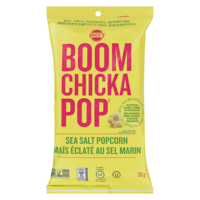 Angie's Sea Salt Popcorn 35 g, $8.54/100g