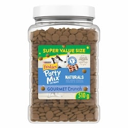 Purina Friskies Party Mix Cat Treats Naturals Gourmet Crunch with Real Chicken 510 g, $1.72/100g